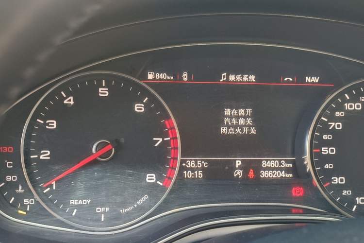 Used Audi A6L 2017 TFSI Technology Edition Odometer Close Up