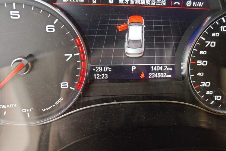 Used Audi A6L 2017 TFSI Technology Edition Odometer Close Up