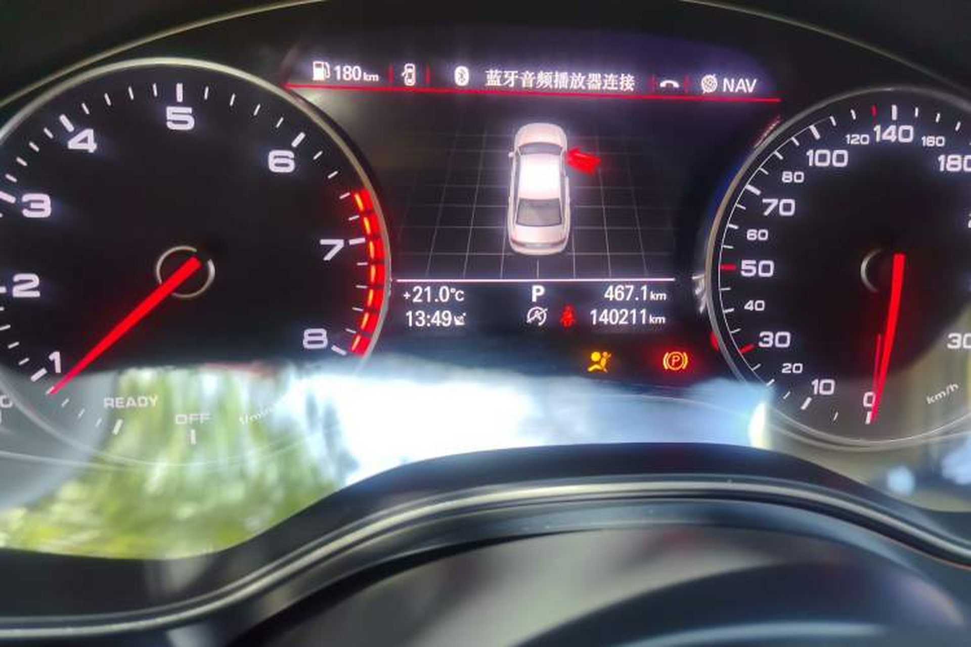 Used Audi A6L 2017 TFSI Technology Edition Odometer Close Up