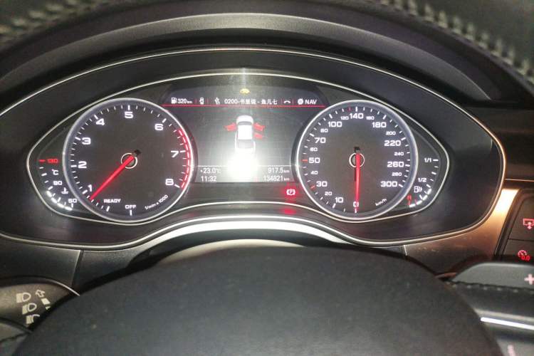 Used Audi A6L 2017 30 FSI Technology Model Odometer Close Up