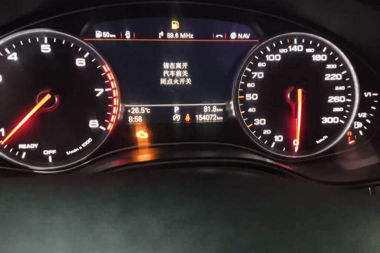 Used Audi A6L 2017 30 FSI Technology Model Odometer Close Up