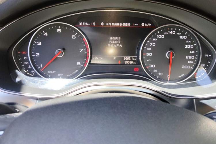 Used Audi A6L 2017 30 FSI Technology Model Odometer Close Up