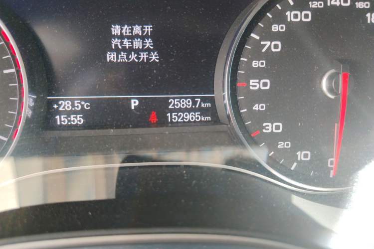 Used Audi A6L 2017 45 TFSI quattro Sport Edition Odometer Close Up