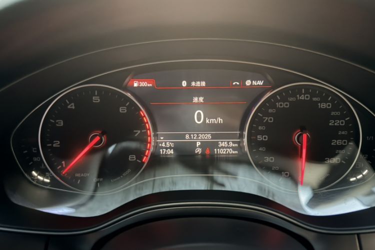 Used Audi A6L 2017 30 FSI Comfort Model Odometer Close Up