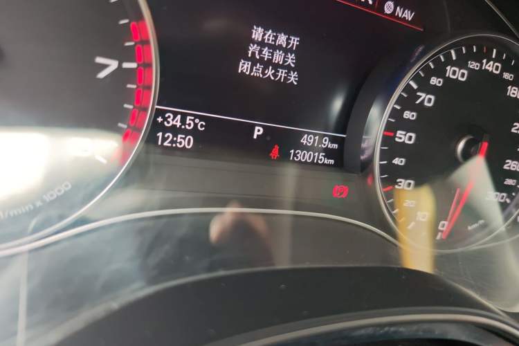 Used Audi A6L 2017 TFSI Technology Edition Odometer Close Up