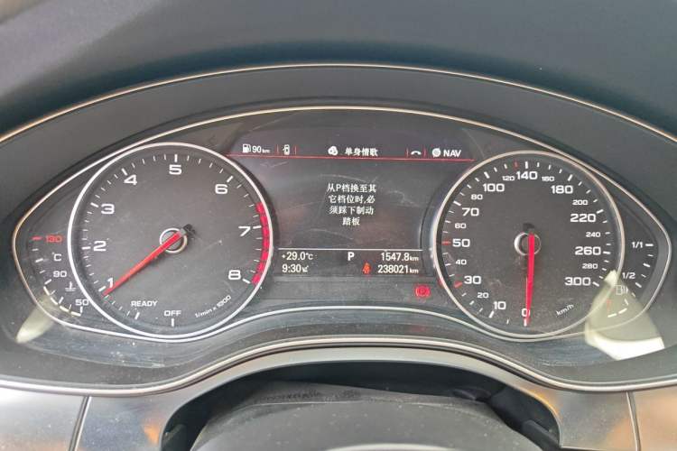 Used Audi A6L 2017 TFSI Technology Edition Odometer Close Up