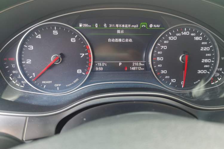 Used Audi A6L 2017 TFSI Technology Edition Odometer Close Up