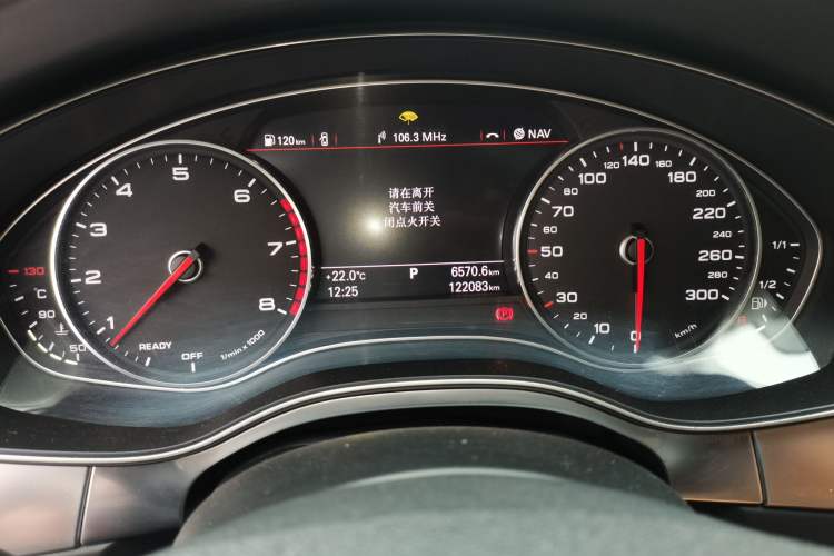 Used Audi A6L 2017 30 FSI Technology Model Odometer Close Up