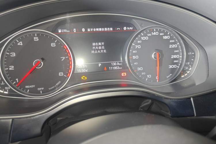 Used Audi A6L 2017 45 TFSI quattro Sport Edition Odometer Close Up