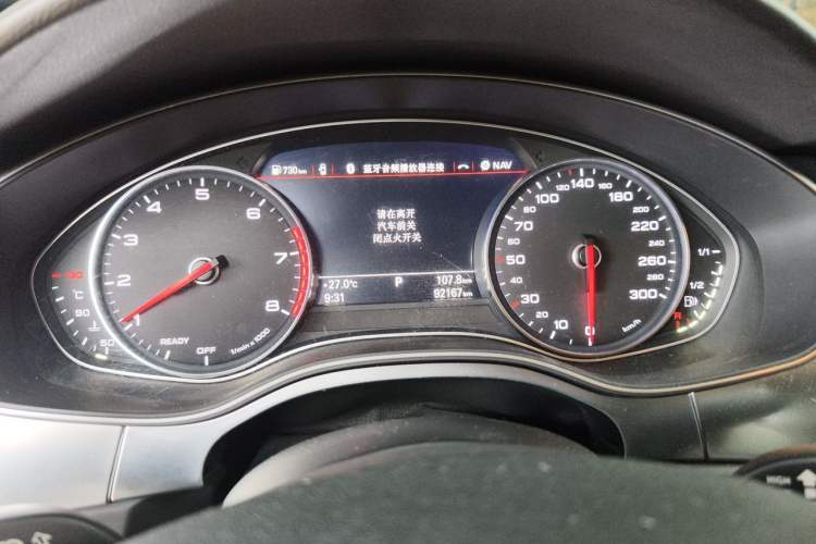 Used Audi A6L 2017 TFSI Technology Edition Odometer Close Up