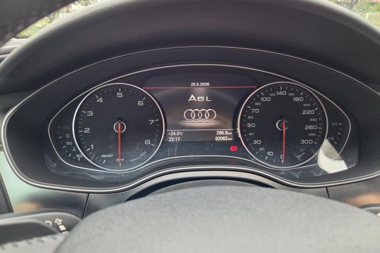 Used Audi A6L 2017 TFSI Technology Edition Odometer Close Up