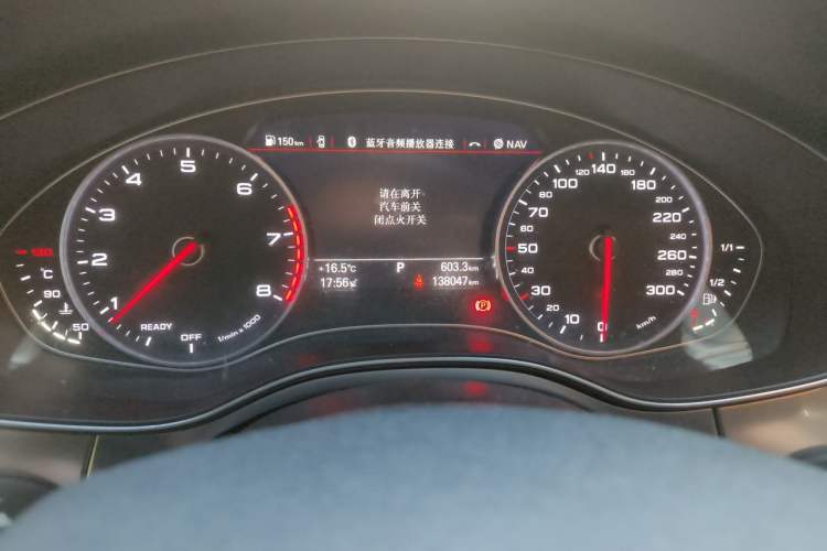 Used Audi A6L 2017 TFSI Technology Edition Odometer Close Up