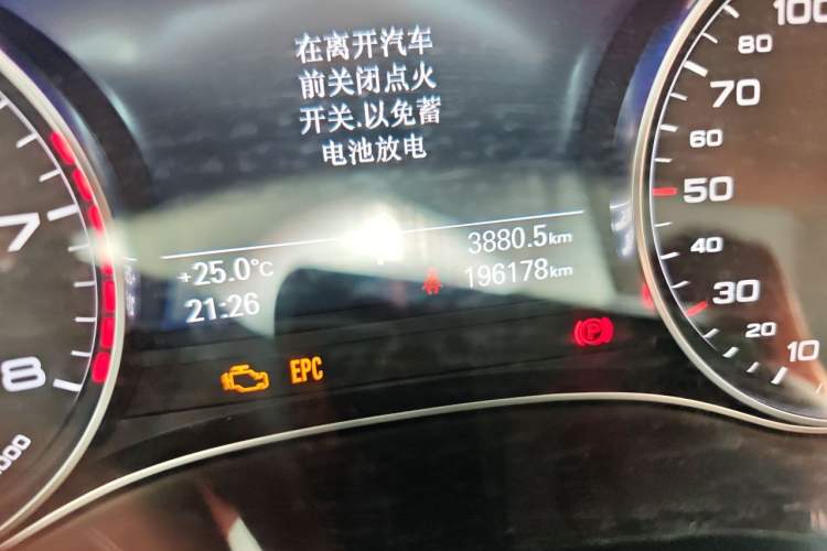Used Audi A6L 2017 TFSI Technology Edition Odometer Close Up