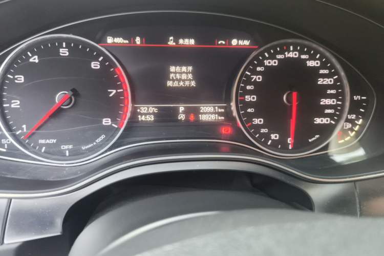 Used Audi A6L 2017 30 FSI Comfort Model Odometer Close Up