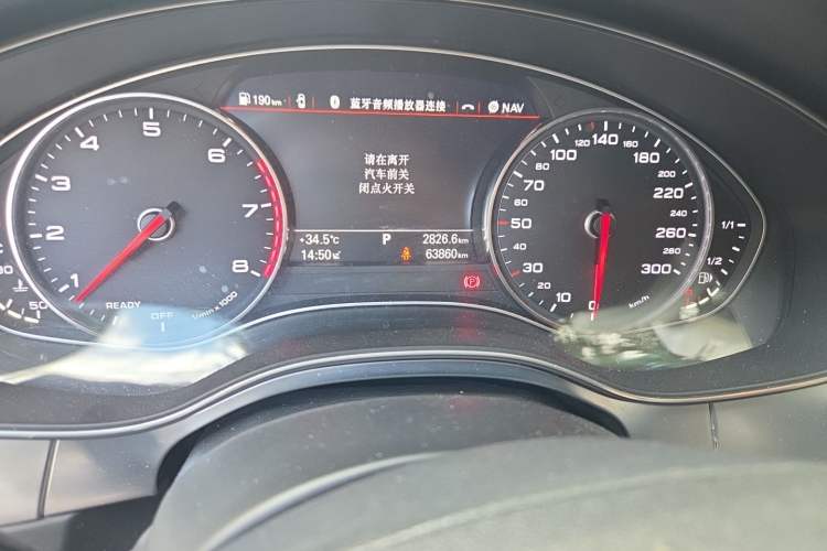 Used Audi A6L 2017 30 FSI Comfort Model Odometer Close Up