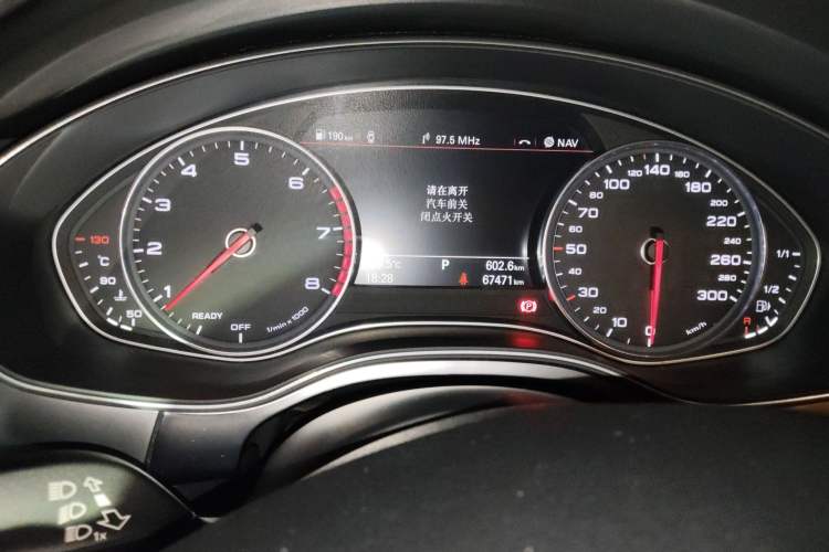 Used Audi A6L 2017 30 FSI Technology Model Odometer Close Up