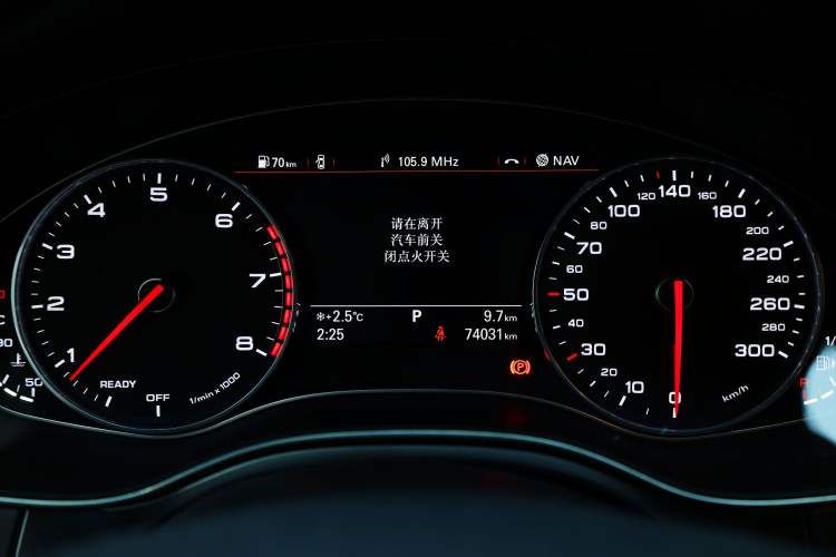 Used Audi A6L 2017 30 FSI Technology Model Odometer Close Up
