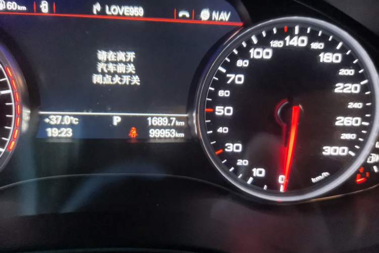 Used Audi A6L 2017 TFSI Technology Edition Odometer Close Up