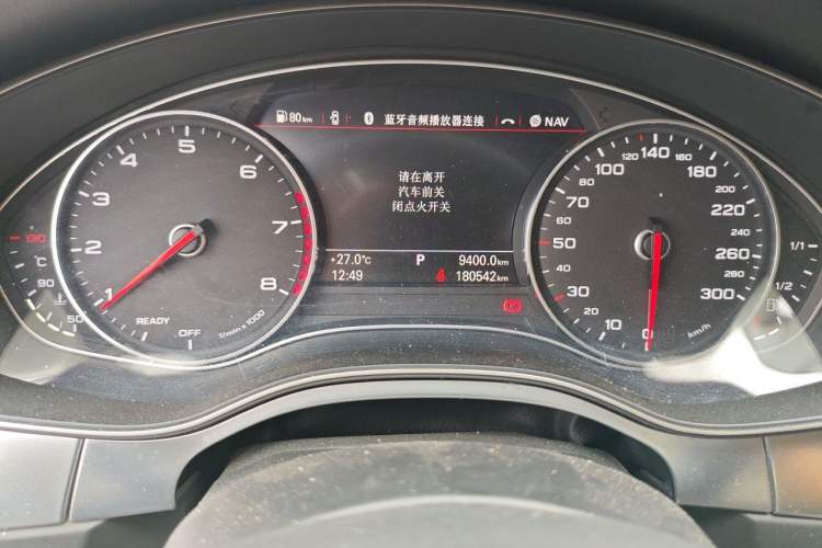 Used Audi A6L 2017 TFSI Technology Edition Odometer Close Up