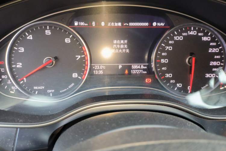 Used Audi A6L 2017 TFSI Technology Edition Odometer Close Up