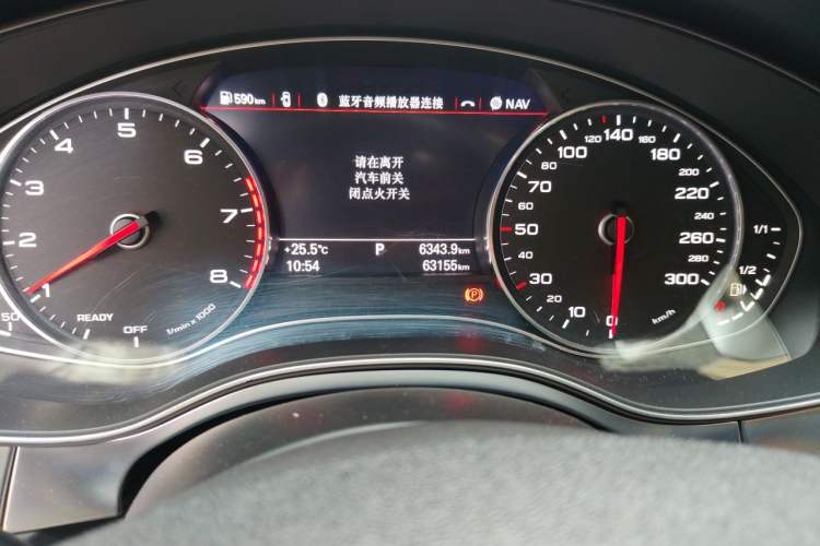 Used Audi A6L 2017 TFSI Technology Edition Odometer Close Up
