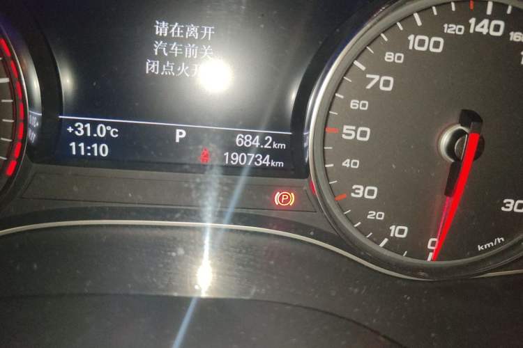 Used Audi A6L 2017 TFSI Technology Edition Odometer Close Up
