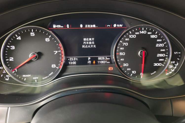Used Audi A6L 2017 TFSI Technology Edition Odometer Close Up