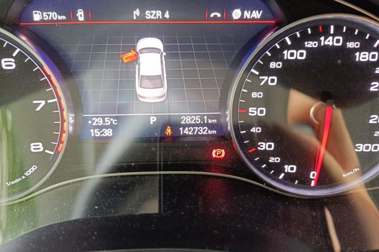 Used Audi A6L 2017 30 FSI Technology Model Odometer Close Up