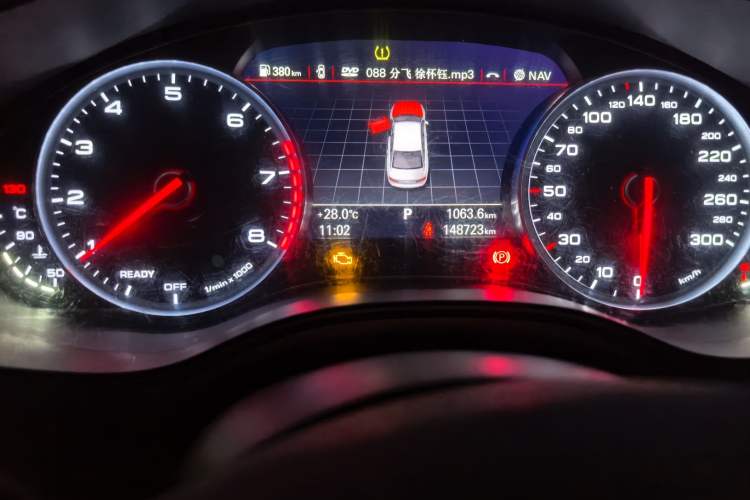Used Audi A6L 2017 TFSI Technology Edition Odometer Close Up