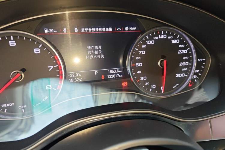 Used Audi A6L 2017 TFSI Technology Edition Odometer Close Up