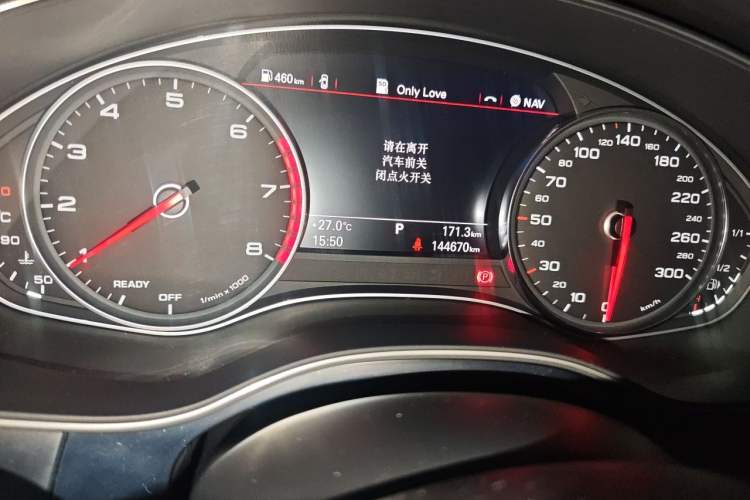 Used Audi A6L 2017 30 FSI Technology Model Odometer Close Up