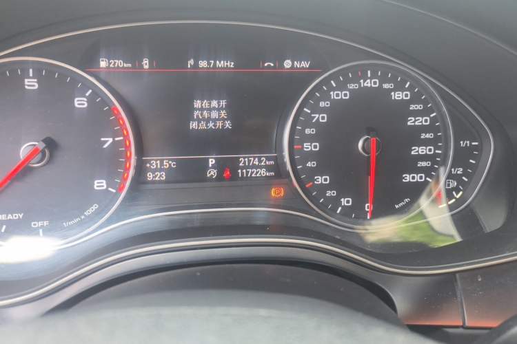 Used Audi A6L 2017 30 FSI Technology Model Odometer Close Up