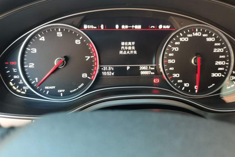 Used Audi A6L 2018 30th Anniversary Edition 30 FSI Style Model Odometer Close Up