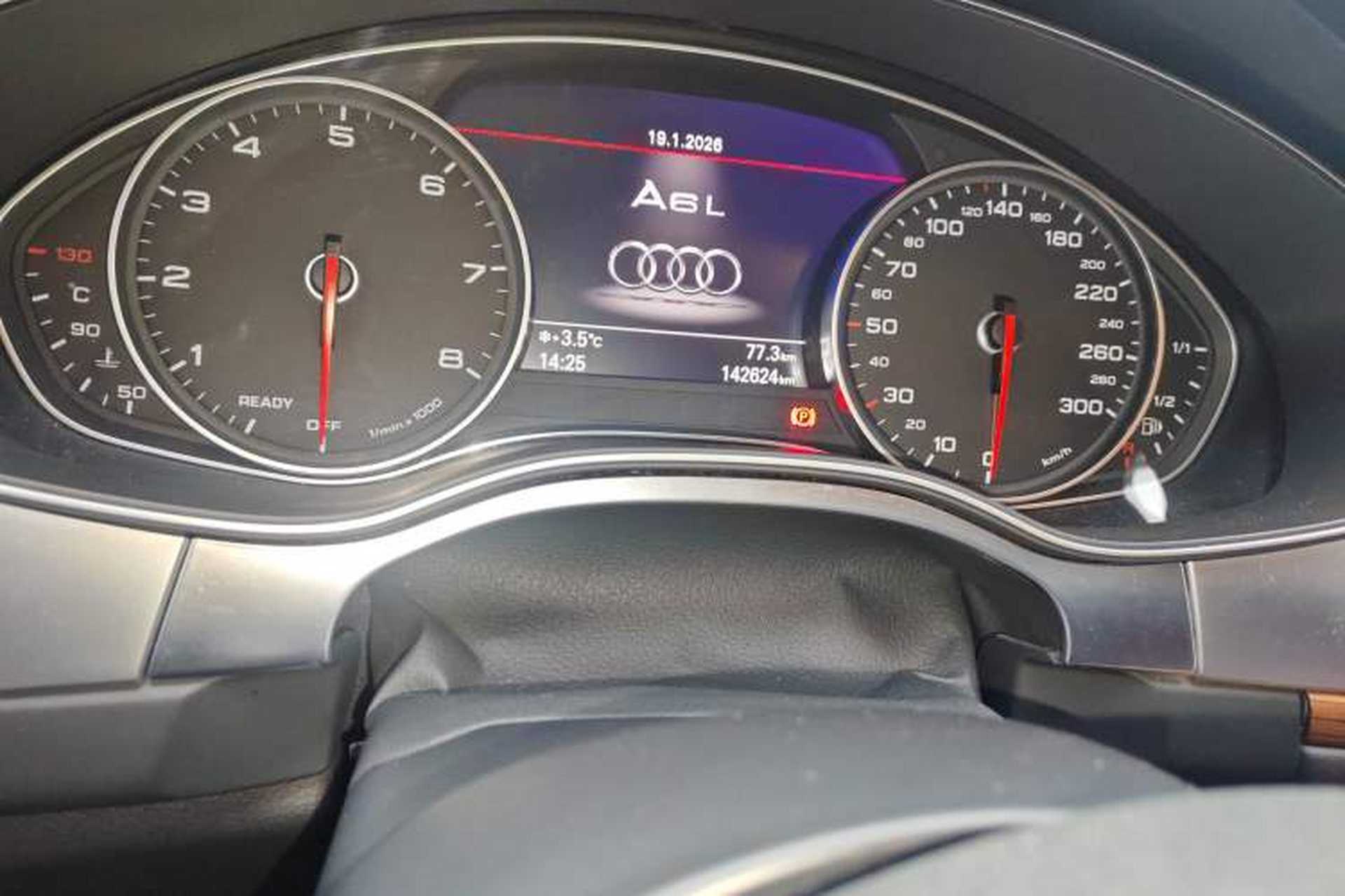 Used Audi A6L 2018 30th Anniversary Edition 30 FSI Style Model Odometer Close Up