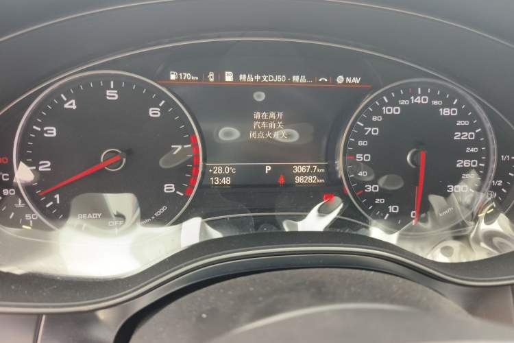 Used Audi A6L 2018 30th Anniversary Edition 35 TFSI Fashion Model Odometer Close Up