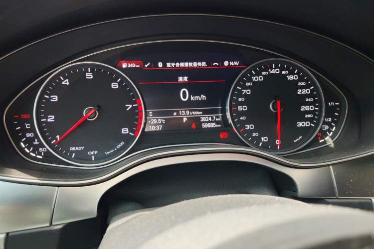 Used Audi A6L 2018 30th Anniversary Edition 35 TFSI Sport Edition Odometer Close Up