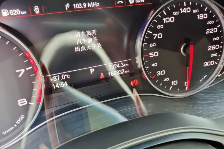 Used Audi A6L 2018 30th Anniversary Edition TFSI Trendy Model Odometer Close Up