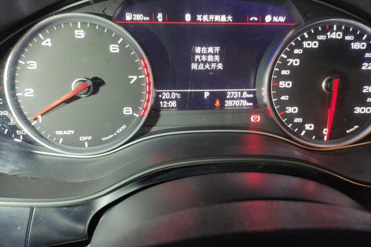 Used Audi A6L 2018 30th Anniversary Edition TFSI Trendy Model Odometer Close Up