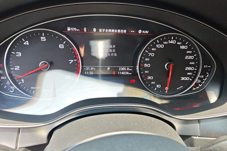 Used Audi A6L 2018 30th Anniversary Edition 45 TFSI quattro Sport model Odometer Close Up