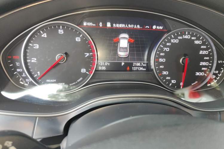 Used Audi A6L 2018 30th Anniversary Edition 30 FSI Style Model Odometer Close Up