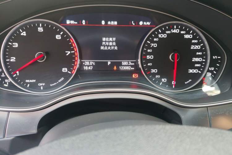 Used Audi A6L 2018 30th Anniversary Edition 30 FSI Style Model Odometer Close Up