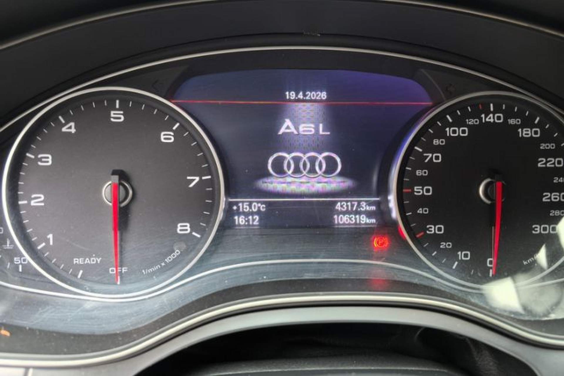Used Audi A6L 2018 30th Anniversary Edition 45 TFSI quattro Sport model Odometer Close Up