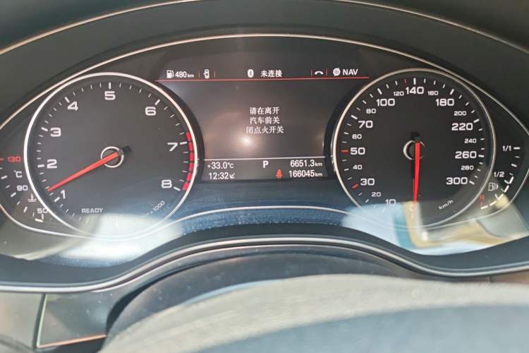 Used Audi A6L 2018 30th Anniversary Edition 35 TFSI Fashion Model Odometer Close Up