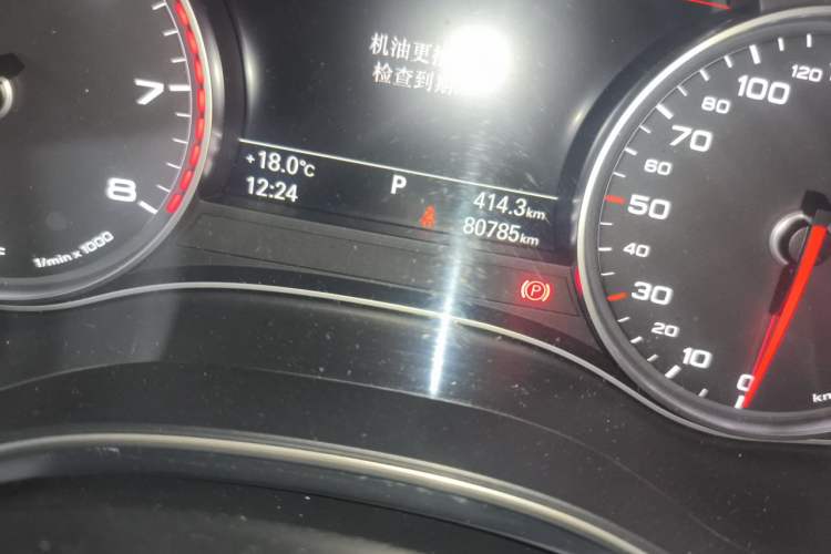 Used Audi A6L 2018 30th Anniversary Edition 30 FSI Style Model Odometer Close Up