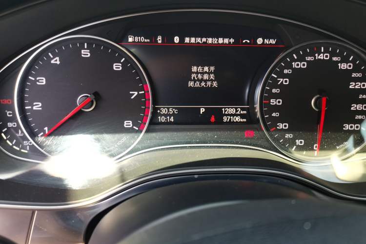 Used Audi A6L 2018 30th Anniversary Edition 35 TFSI Fashion Model Odometer Close Up