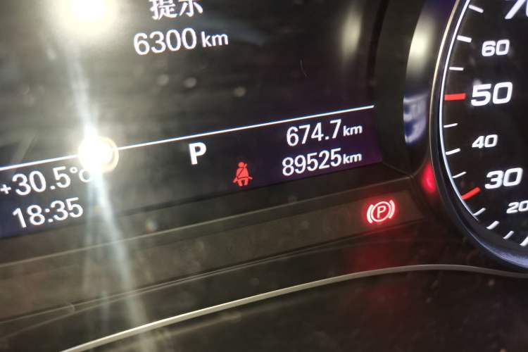 Used Audi A6L 2018 30th Anniversary Edition 35 TFSI Fashion Model Odometer Close Up