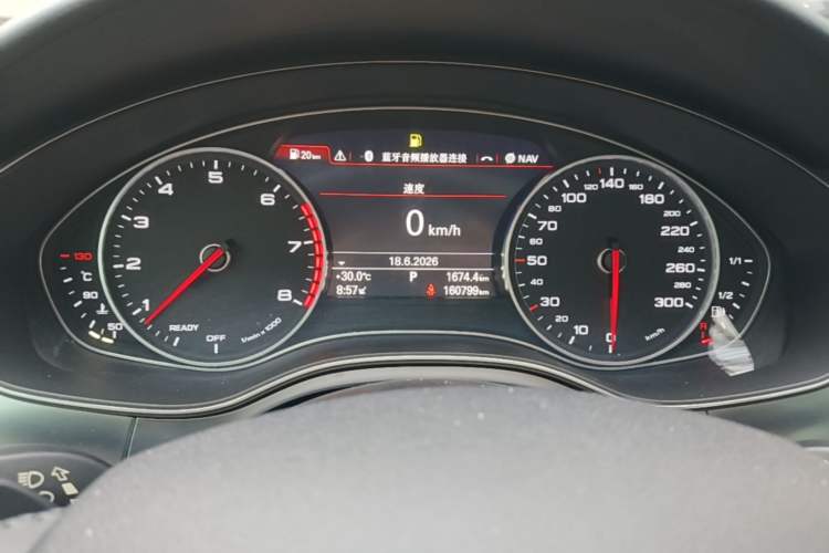 Used Audi A6L 2018 30th Anniversary Edition 30 FSI Style Model Odometer Close Up