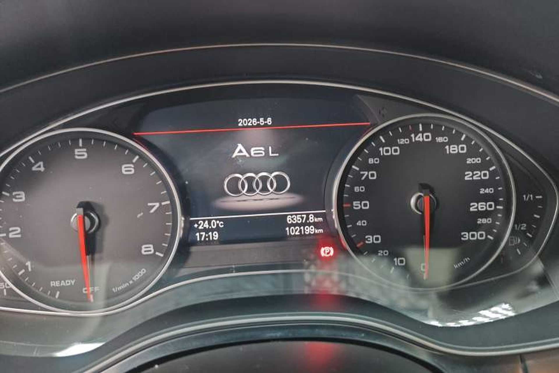 Used Audi A6L 2018 30th Anniversary Edition 30 FSI Style Model Odometer Close Up