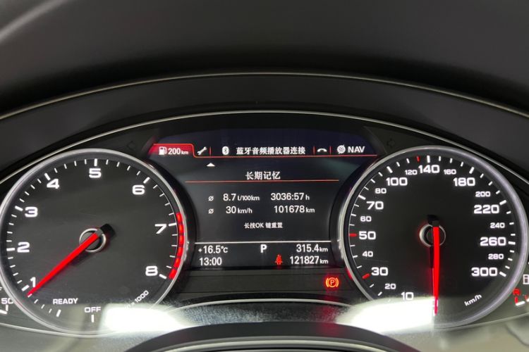 Used Audi A6L 2018 30th Anniversary Edition 35 TFSI Fashion Model Odometer Close Up