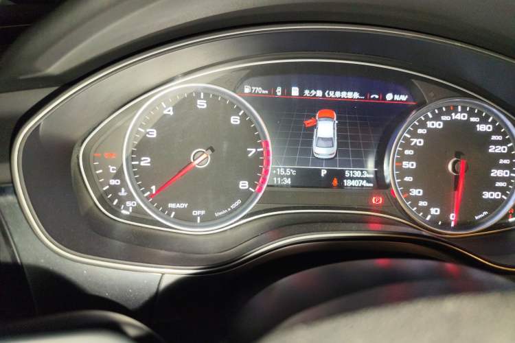 Used Audi A6L 2018 35 TFSI Collector's Edition Odometer Close Up